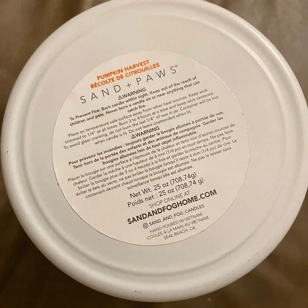 25oz Sand + Paws Corgi Candle